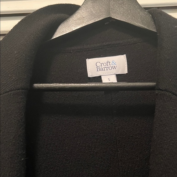 Croft & Barrow Classic Black brown button down Sweater Knit. - Picture 3 of 6